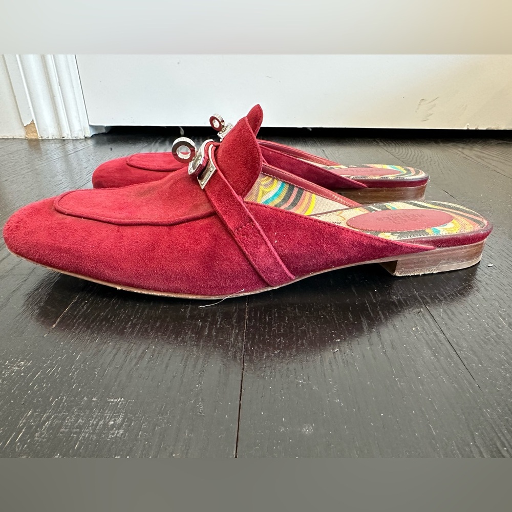 Hermes Oz Mule Slide Slipper Shoe Flat - Picture 5 of 8